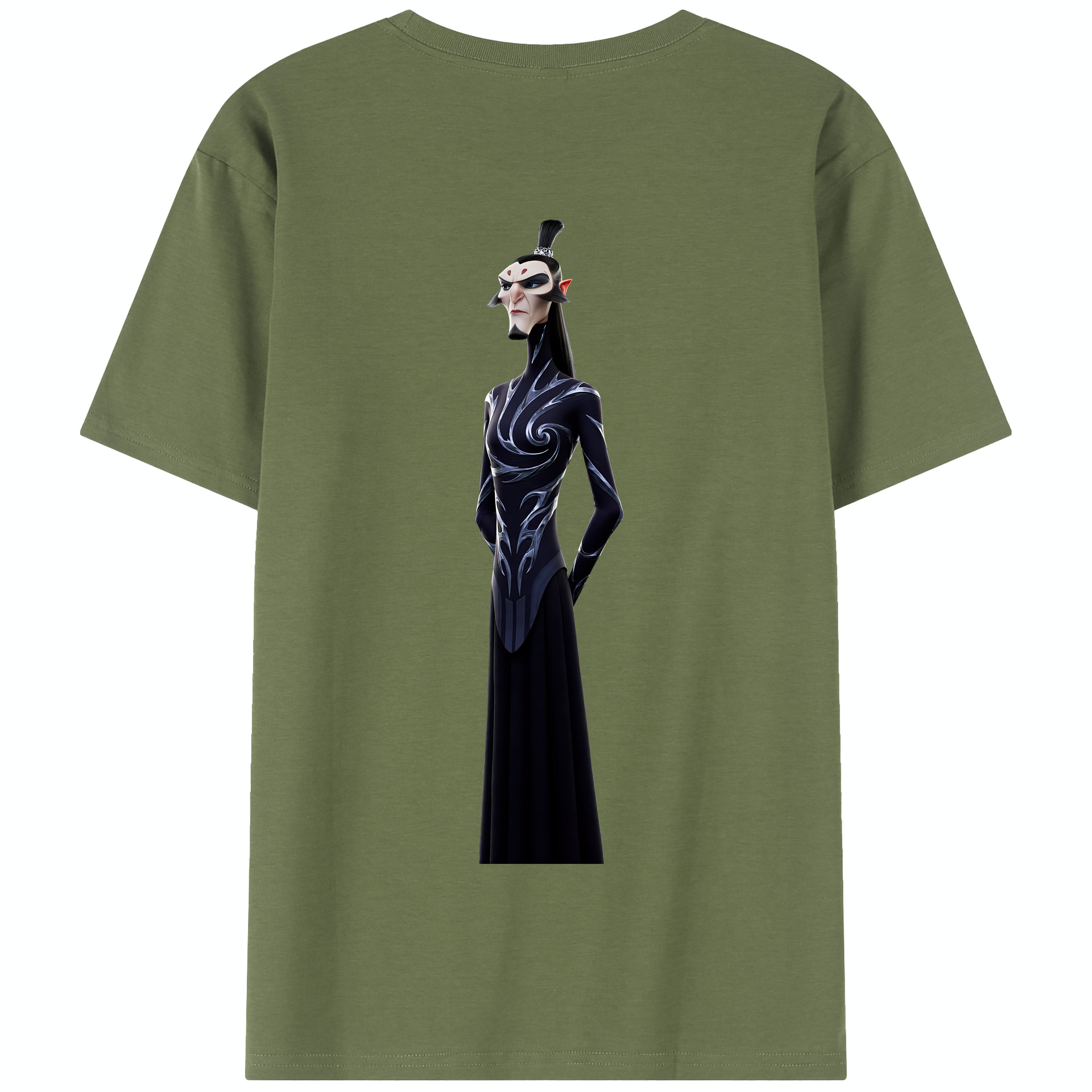 （画像用） Ne Zha 2 ナタ 魔童の大暴れ 綿100％半袖Tシャツ（背面プリント）